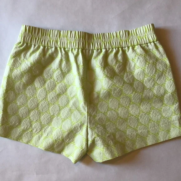 J. Crew 3" Boardwalk Suzy Circles Green White Pull-On Short sz0